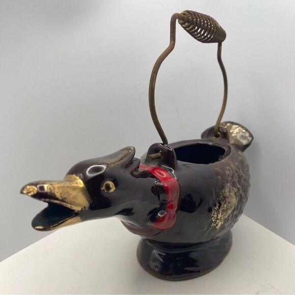Vintage Japanese Redware Duck‐Kettle / Teapot - Picture 7 of 7